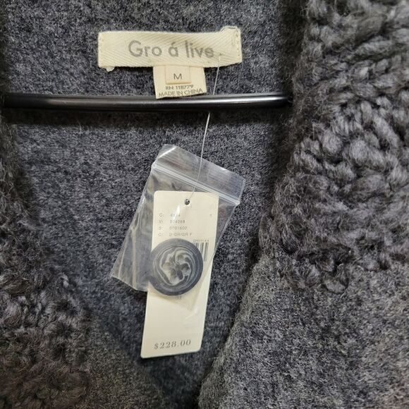 Anthropologie GRO A LIVE Wool Jacket Cardigan Sweater M - Picture 7 of 13